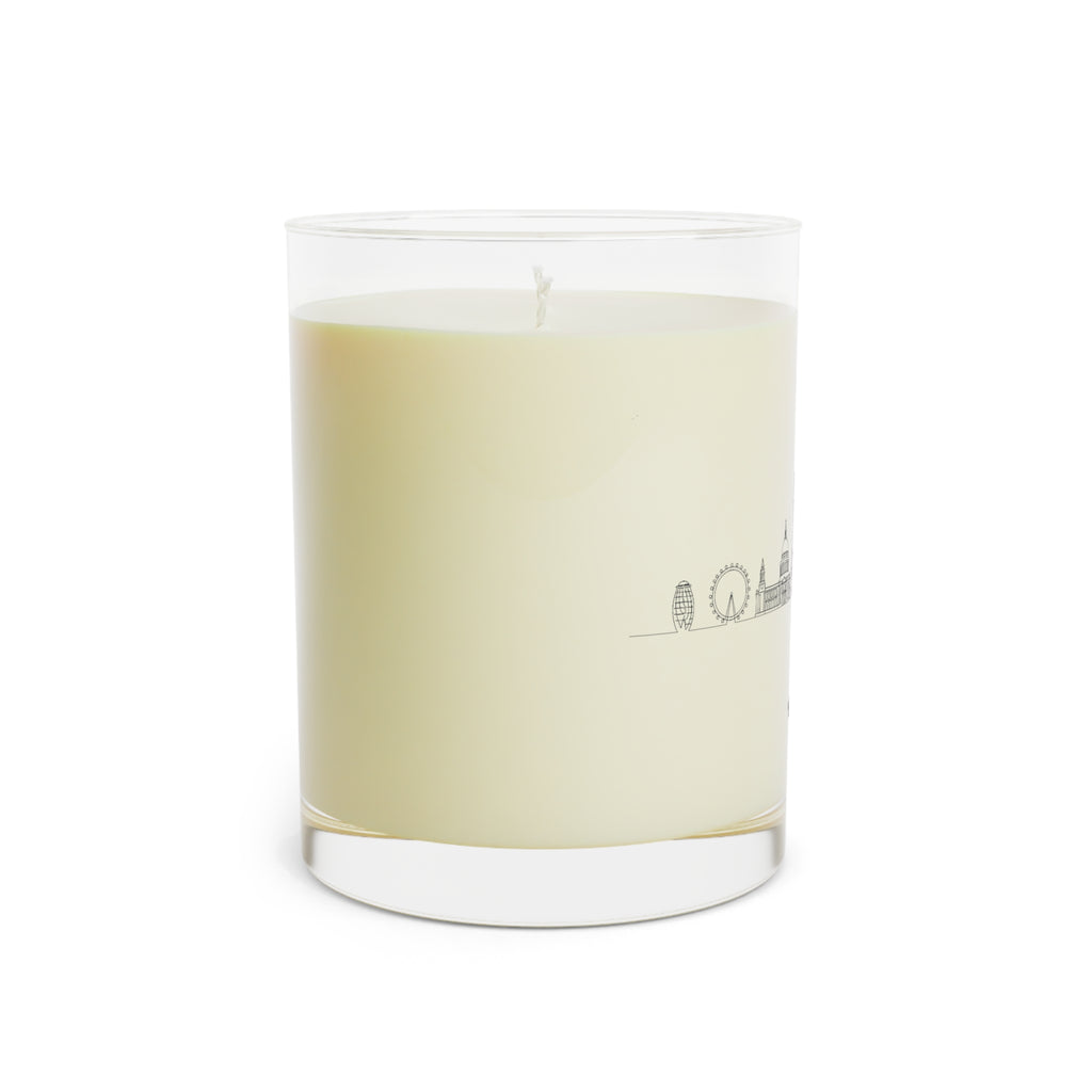 Custom City Skyline Soy Candle — 11oz White Tea & Fig