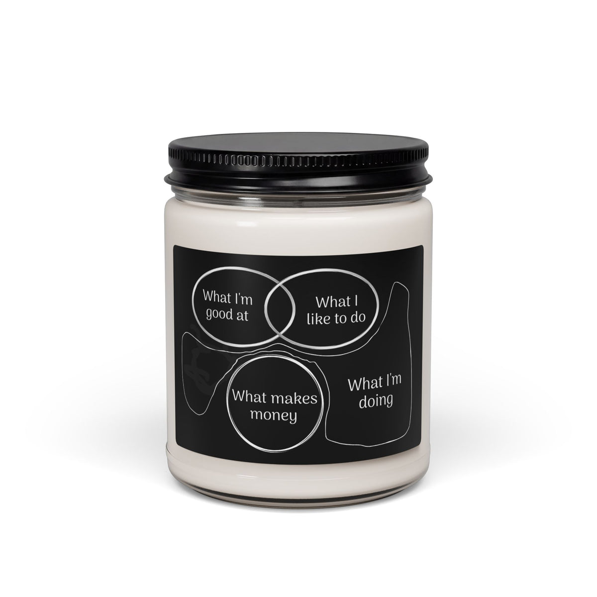 Custom Venn Diagram Humor Soy Candle