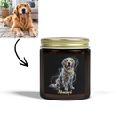 Custom Pet Memorial Coconut Apricot Candle