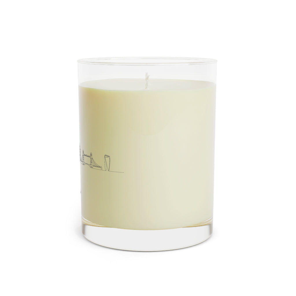 Custom City Skyline Soy Candle — 11oz White Tea & Fig