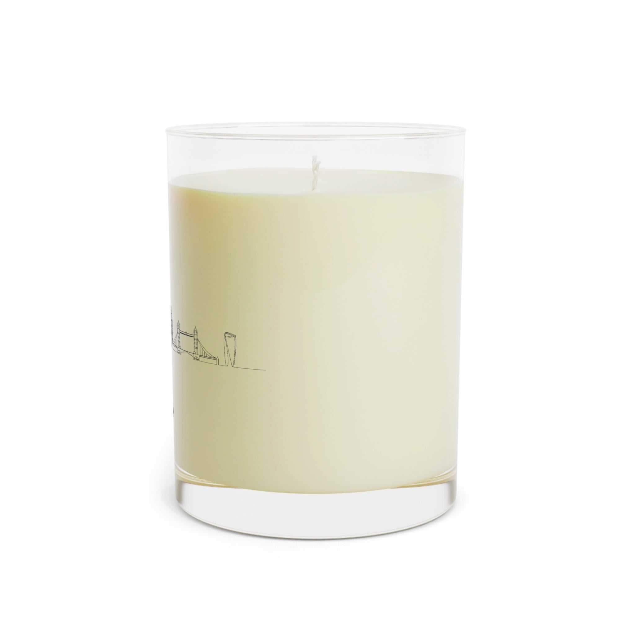 Custom City Skyline Soy Candle<br>— 11oz White Tea & Fig