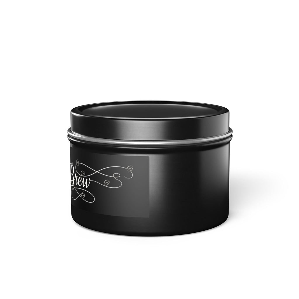 Custom Coffee in Your Pocket Travel Tin Coconut Soy Candle — 4oz Fresh Coffee