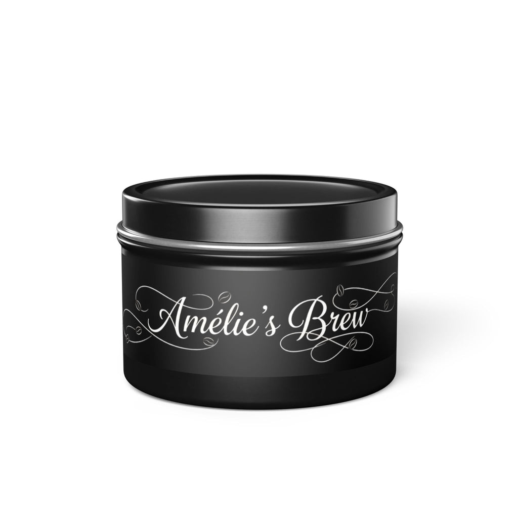 Custom Coffee in Your Pocket Travel Tin Coconut Soy Candle — 4oz Fresh Coffee