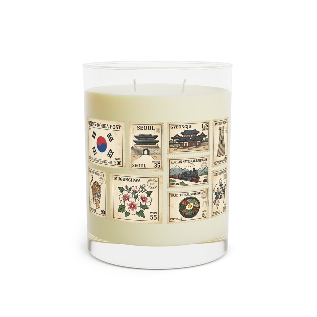 Custom Country Stamps Soy Candle — 11oz