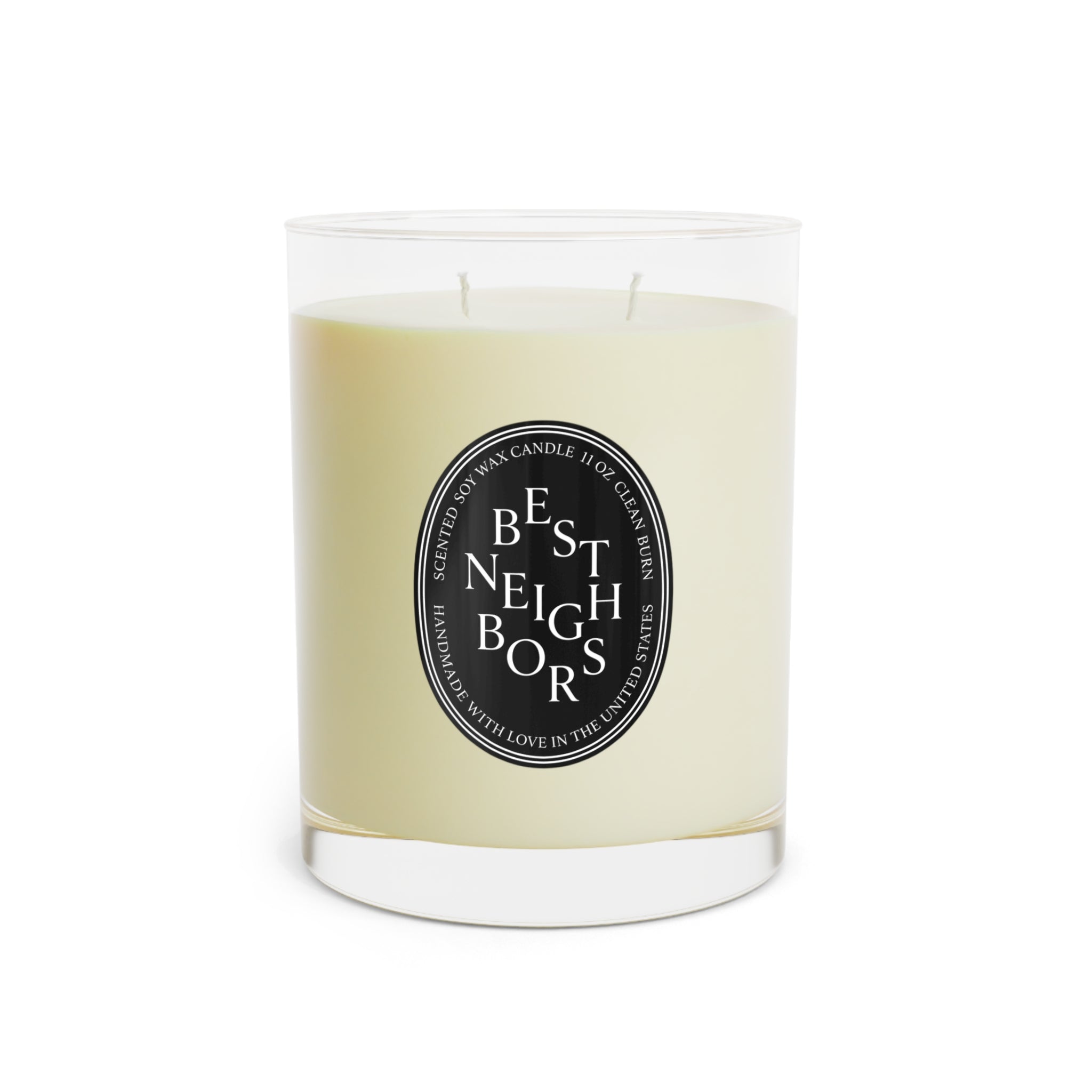 Custom Oval Label Soy Candle — 11oz
