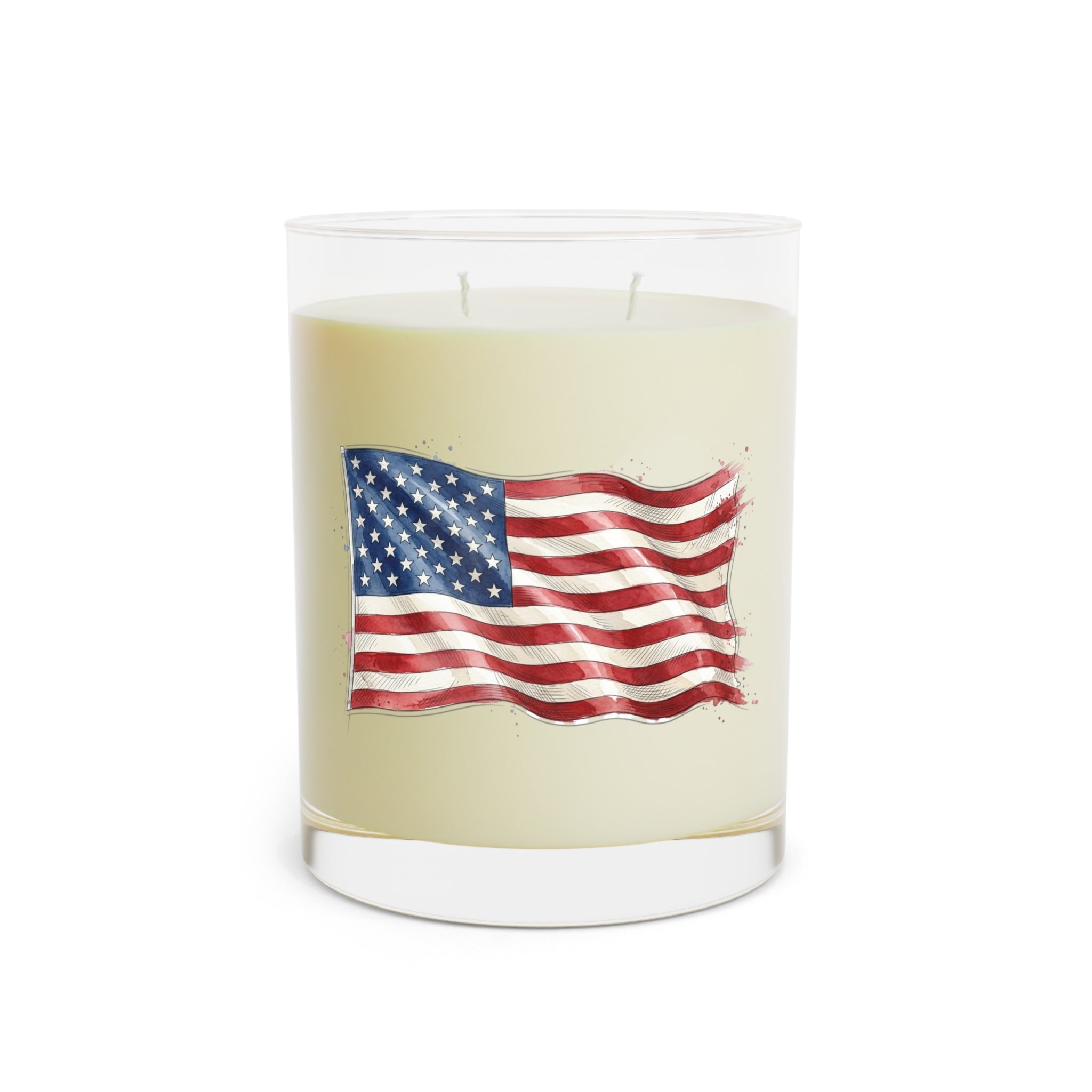 Custom Flag Clipart Soy Candle — 11oz