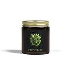 Custom Gemstone Art Coconut Apricot Candle — 4oz