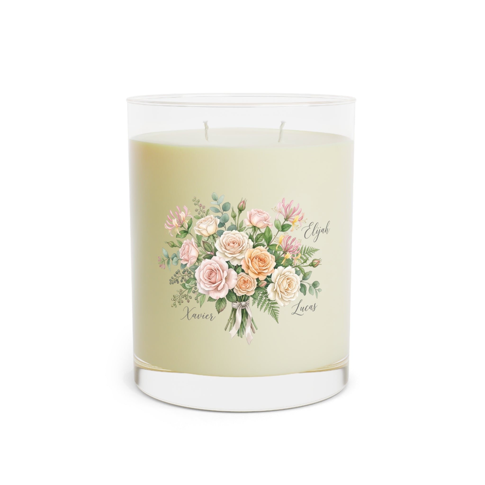 Custom Family Bouquet Soy Candle — 11oz
