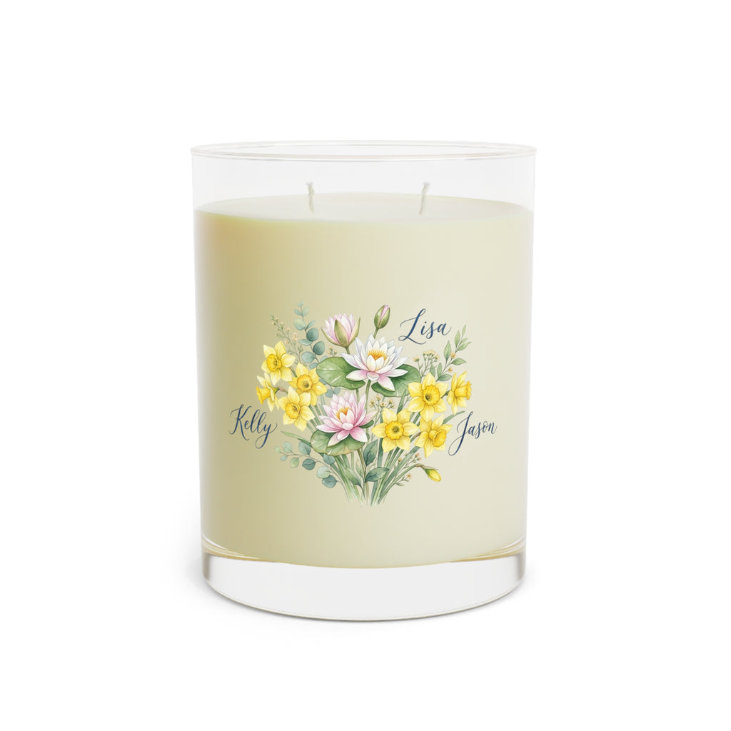 Custom Family Bouquet Soy Candle — 11oz
