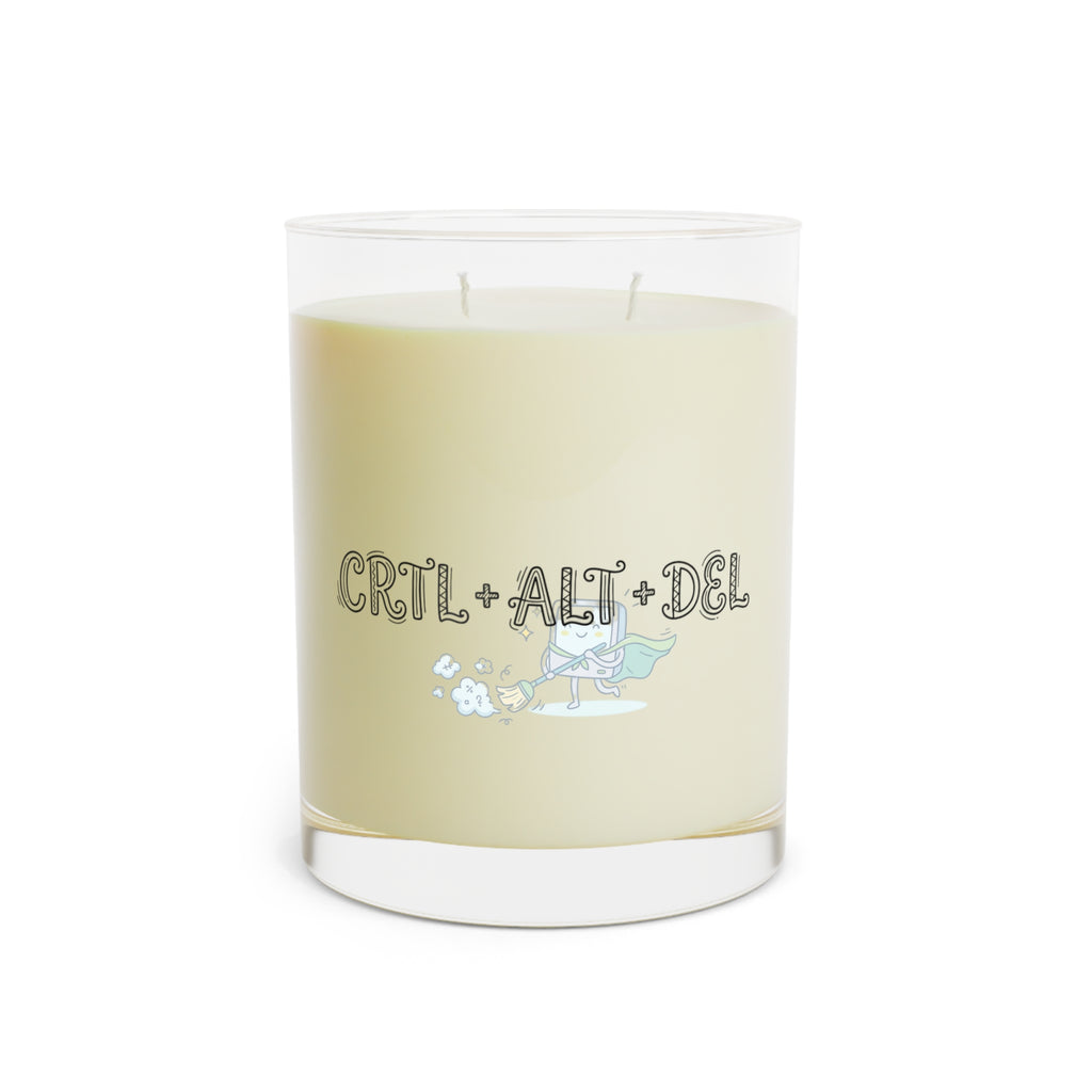 Custom Doodle Text Soy Candle — 11oz
