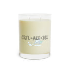Custom Doodle Text Soy Candle — 11oz
