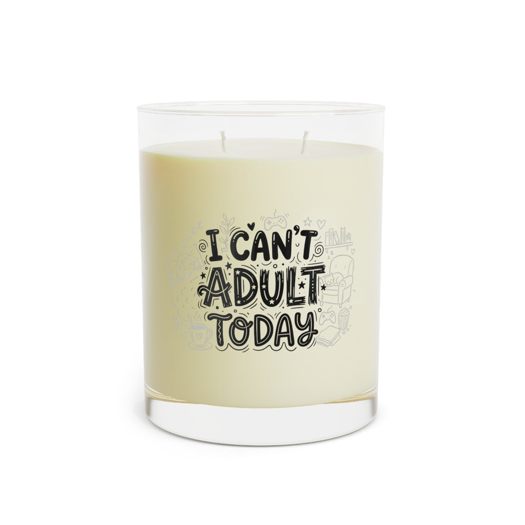 Custom Doodle Text Soy Candle — 11oz