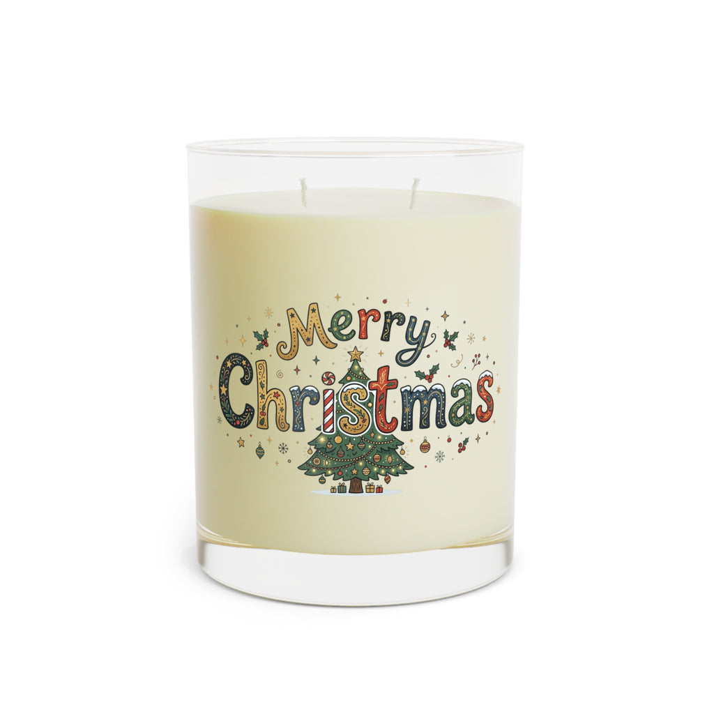Custom Doodle Text Soy Candle