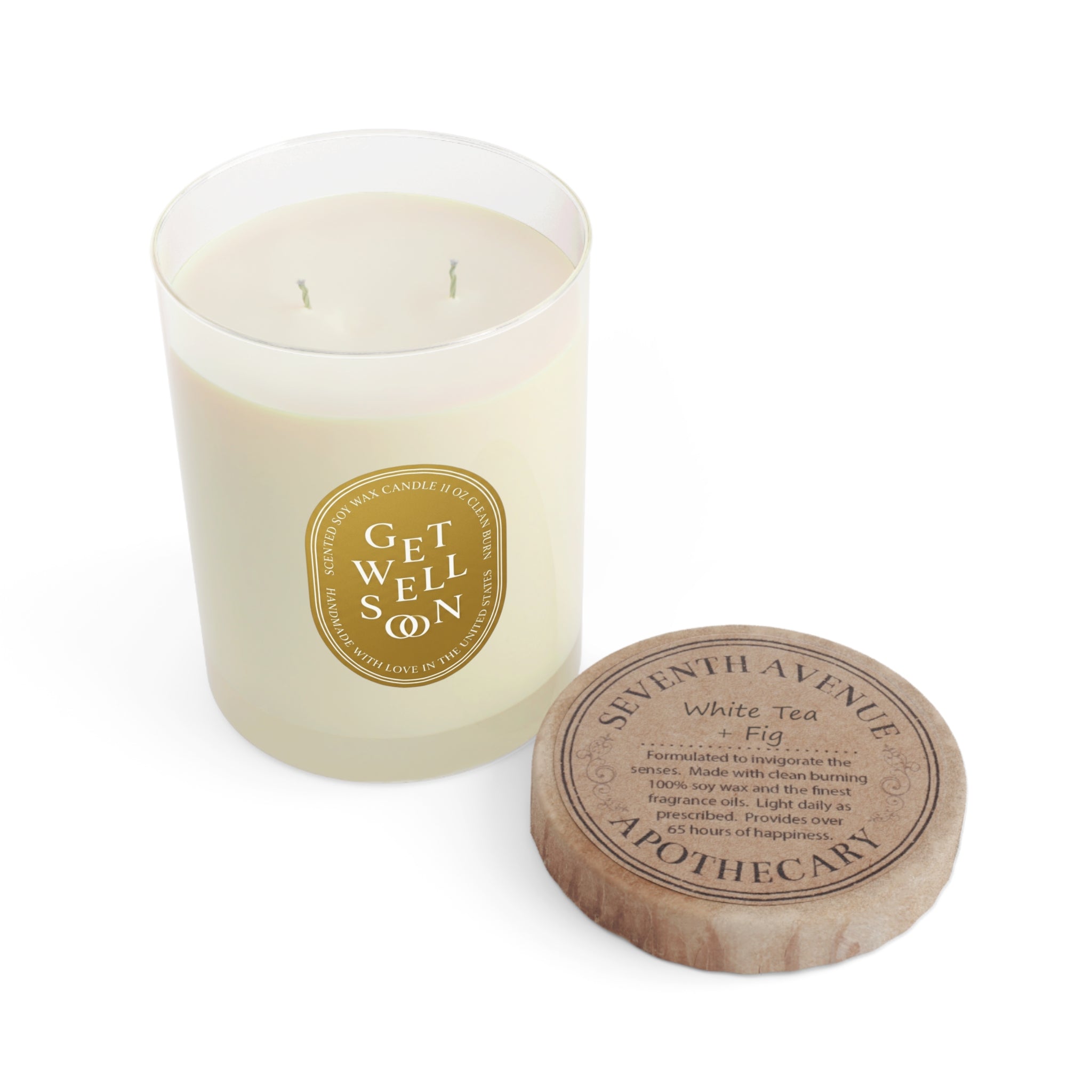 Custom Oval Label Soy Candle — 11oz