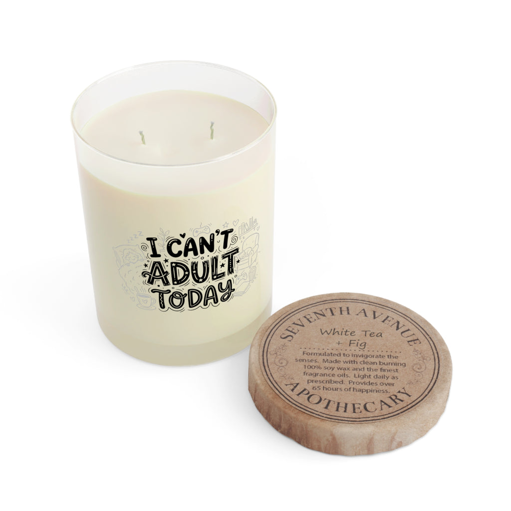 Custom Doodle Text Soy Candle — 11oz