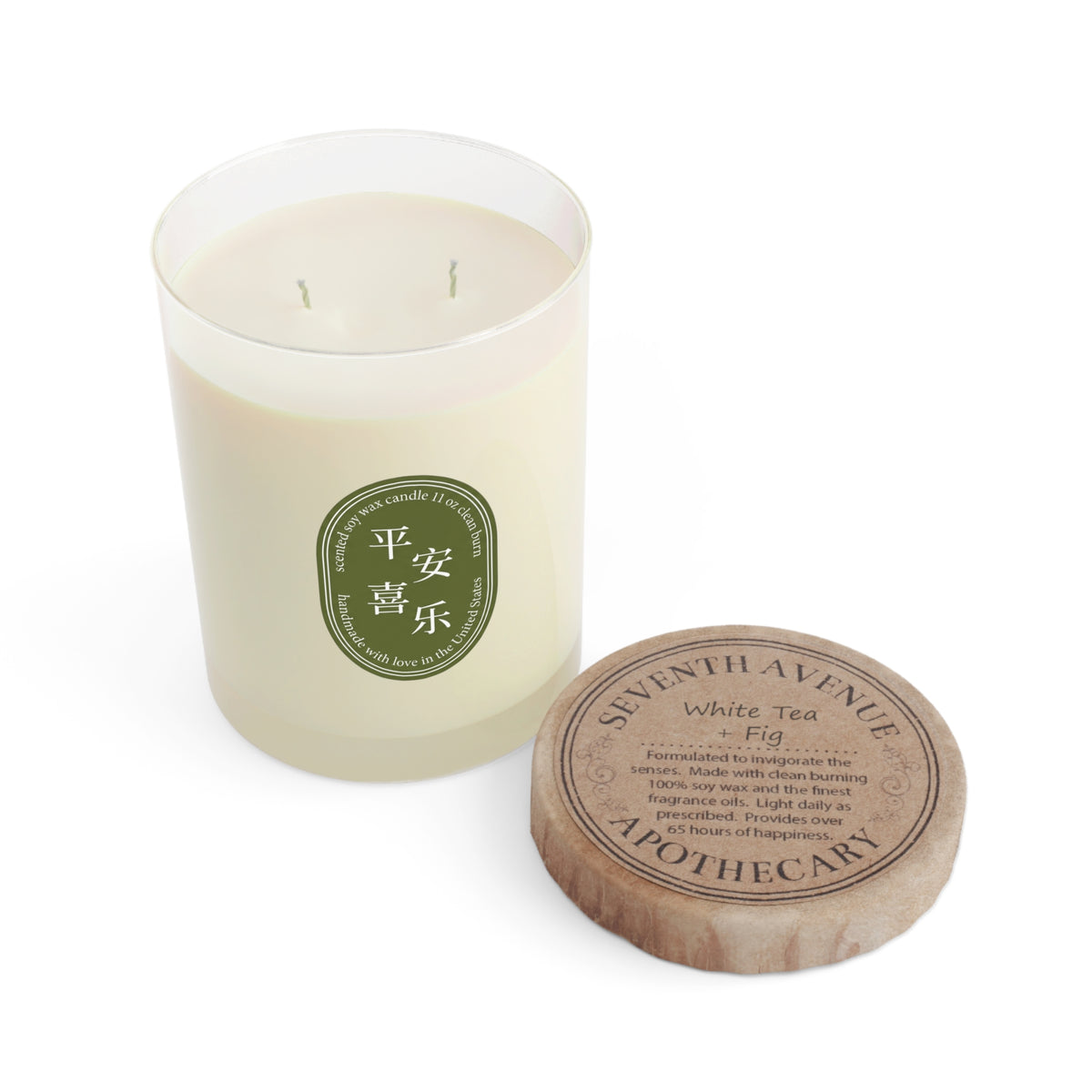 Custom Oval Label Soy Candle