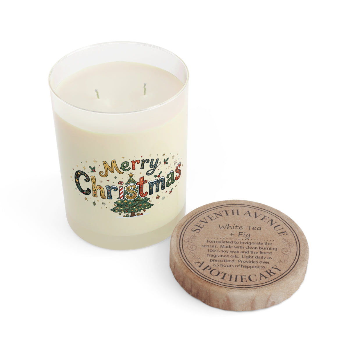 Custom Doodle Text Soy Candle