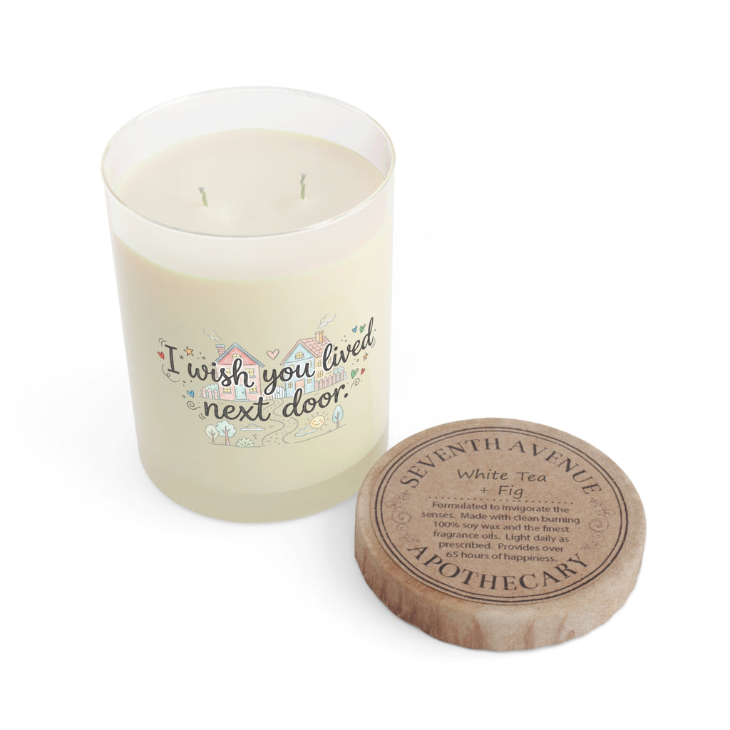 Custom Doodle Text Soy Candle