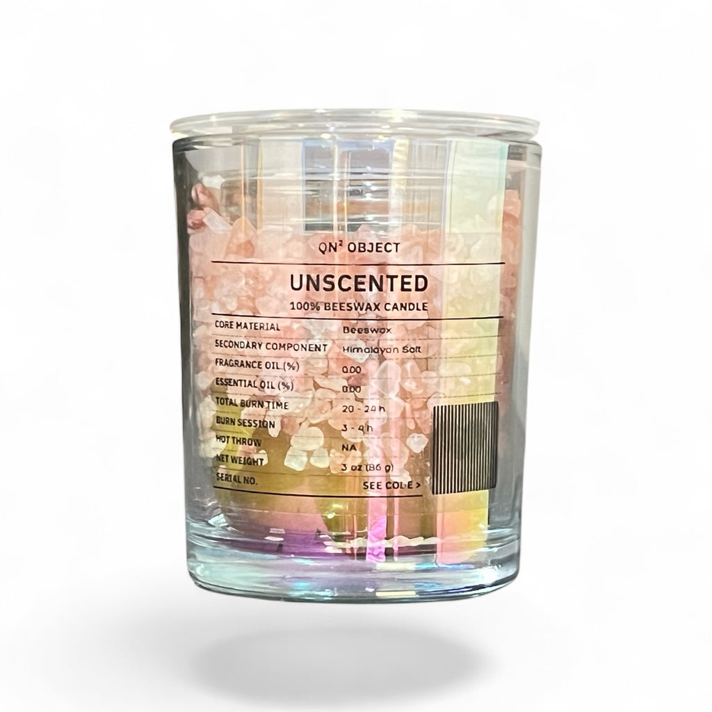 Clean Burn Beeswax Candle with Himalayan Salt