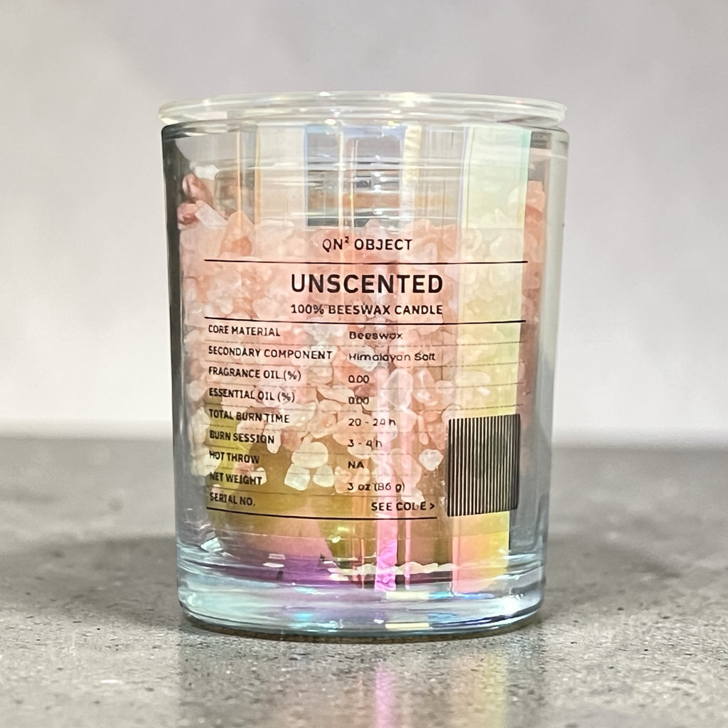 Clean Burn Beeswax Candle with Himalayan Salt